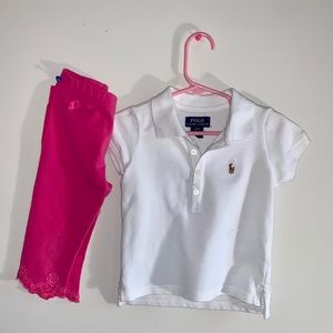 Ralph Lauren 2pc Shirt/Leggings combo 3T